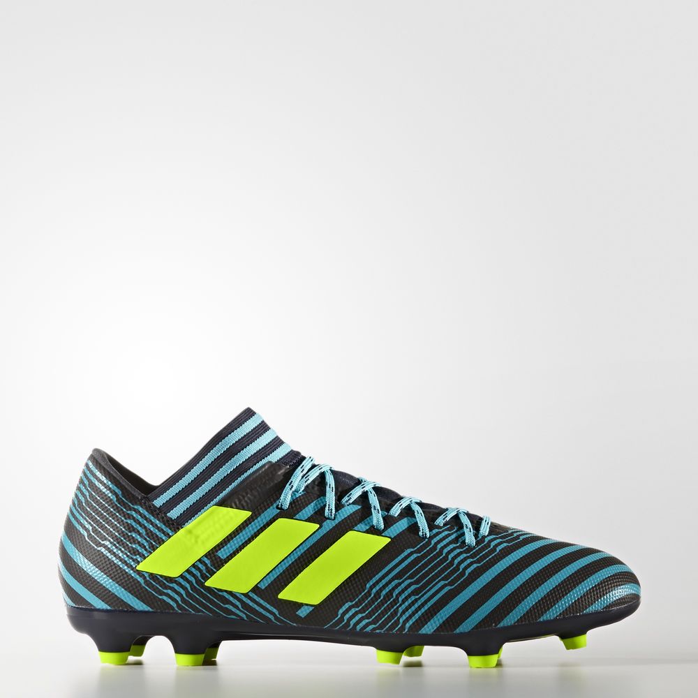 Adidas Nemeziz 17.3 Firm Ground - ποδοσφαιρικα παπουτσια ανδρικα - Κίτρινα/Μπλε,Μέγεθος: EU 36 – 54